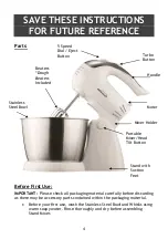 Preview for 4 page of Brentwood SM-1152 Operating And Safety Instructions Manual