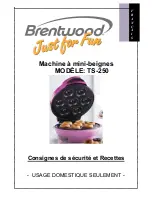 Preview for 14 page of Brentwood TS-250 Safety Instructions & Recipes