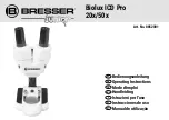 Предварительный просмотр 1 страницы Bresser Junior Biolux ICD Pro 20x/50x Operating Instructions Manual