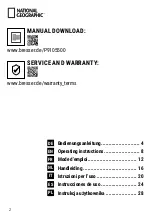 Предварительный просмотр 2 страницы Bresser 9105500 Operating Instructions Manual