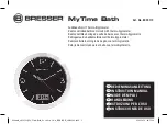 Preview for 1 page of Bresser MyTime Bath 8020113 Instruction Manual