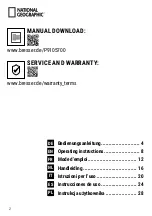 Предварительный просмотр 2 страницы Bresser National Geographic 9105700 Operating Instructions Manual