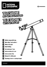 Bresser NATIONAL GEOGRAPHIC TELESCOPES WITH AZ MOUNT Operating Instructions Manual preview