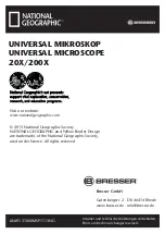 Предварительный просмотр 48 страницы Bresser NATIONAL GEOGRAPHIC UNIVERSAL MICROSCOPE 20X/200X Operating Instructions Manual