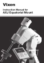 Bresser Vixen AXJ Equatorial Mount Instruction Manual preview