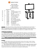 Предварительный просмотр 1 страницы Bretford FPPC72V200 Assembly Instructions Manual