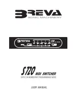 Breva Sonic Machinery S720 MIDI switcher User Manual preview