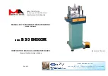 Предварительный просмотр 1 страницы Brevetti Montolit S 30 DEKOR Instruction Manual And Maintenance