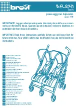 Brevi B.Flexy Twin Instructions For Use Manual preview