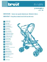 Preview for 1 page of Brevi B-Light passeggino 790 Instructions For Use Manual