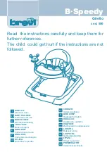 Brevi B Speedy 550 Instructions For Use Manual preview