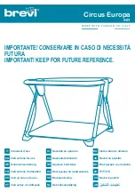 Предварительный просмотр 1 страницы Brevi Circus Europa 581 Instructions For Use Manual
