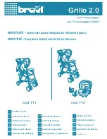 Brevi Grillo 2.0 711 Instructions For Use Manual preview