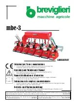 breviglieri MBE-3 Operating And Maintenance Manual предпросмотр