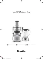 Предварительный просмотр 1 страницы Breville 3X Bluicer Pro Instruction Book