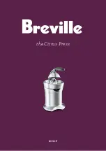 Preview for 1 page of Breville 800CP User Manual