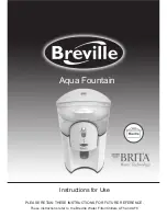 Preview for 1 page of Breville Aqua Fountain AF5 Instructions For Use Manual
