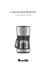 Breville Aroma Style Electronic LCM700 Instruction Book preview