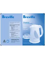 Предварительный просмотр 1 страницы Breville Avance BKE200 Instructions Manual