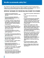 Preview for 4 page of Breville Avance HealthSmart BFS600 Instructions Manual