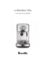 Breville Bambino Plus BES500 Instruction Book preview