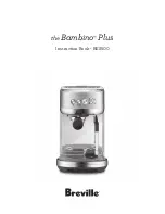 Предварительный просмотр 1 страницы Breville Bambino Plus BES500 Instruction Book