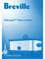 Предварительный просмотр 1 страницы Breville Banquet BSC400B Instructions And Recipes Manual