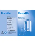 Предварительный просмотр 1 страницы Breville BarAroma BCG450 Instructions Manual