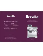 Breville Barista Express BES870XL Instruction Booklet preview