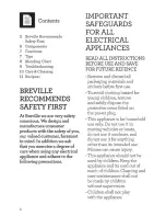 Preview for 2 page of Breville BBL280 Instruction Manual