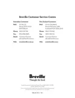 Предварительный просмотр 16 страницы Breville BBL280 Instruction Manual