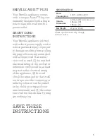 Preview for 5 page of Breville BBL405 Instruction Book