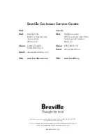 Preview for 40 page of Breville BBL405 Instruction Book