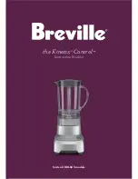 Breville BBL605 the Kinetix Control Instruction Booklet предпросмотр