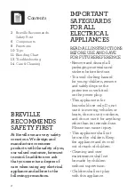 Preview for 2 page of Breville BBL820 Instruction Book