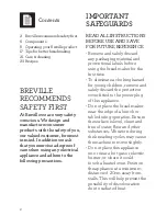 Preview for 2 page of Breville BBM400 Instruction Book