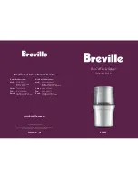 Breville BCG200 Instruction Booklet preview