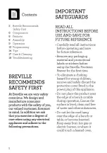 Preview for 2 page of Breville BDC455 Instruction Book