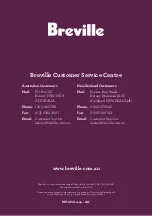 Breville BEF450 Instruction Booklet preview