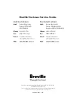 Preview for 16 page of Breville BEF460 Instruction Book