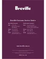 Preview for 1 page of Breville BEF500 the Thermal Pro Stainless Instruction Booklet