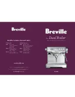 Breville BES900B Instruction Booklet preview