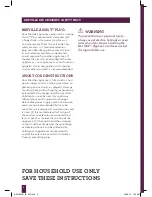 Preview for 6 page of Breville BEW600XL - REV A10 User Manual