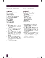 Preview for 42 page of Breville BEW600XL - REV A10 User Manual