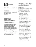 Предварительный просмотр 2 страницы Breville BFP006 Instruction Book