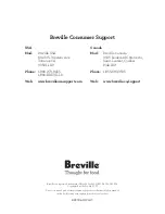 Preview for 24 page of Breville BFP006 Instruction Book
