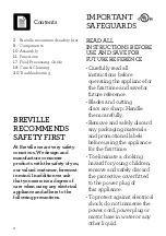 Preview for 2 page of Breville BFP660SIL Instruction Book