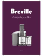 Предварительный просмотр 1 страницы Breville BJE410 Instruction Booklet