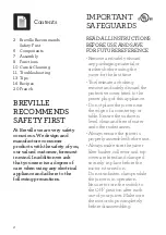 Preview for 2 page of Breville BJE430 Instruction Book