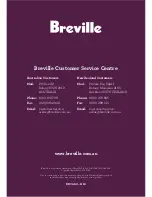 Предварительный просмотр 1 страницы Breville BRC460 Instruction Booklet